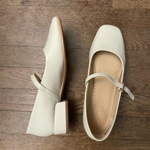 White Mary Jane Heels